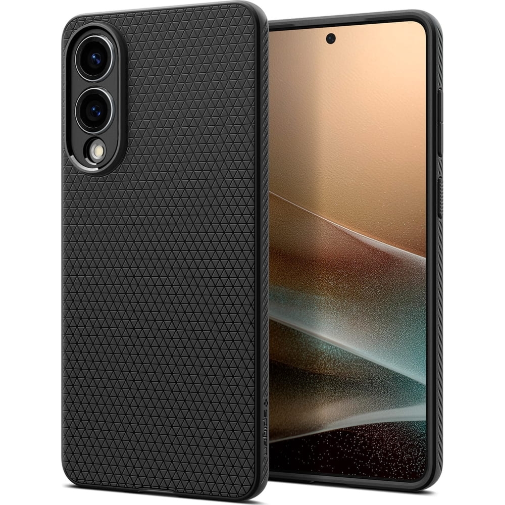 Etui Spigen Liquid Air do Galaxy S25 Edge, czarne