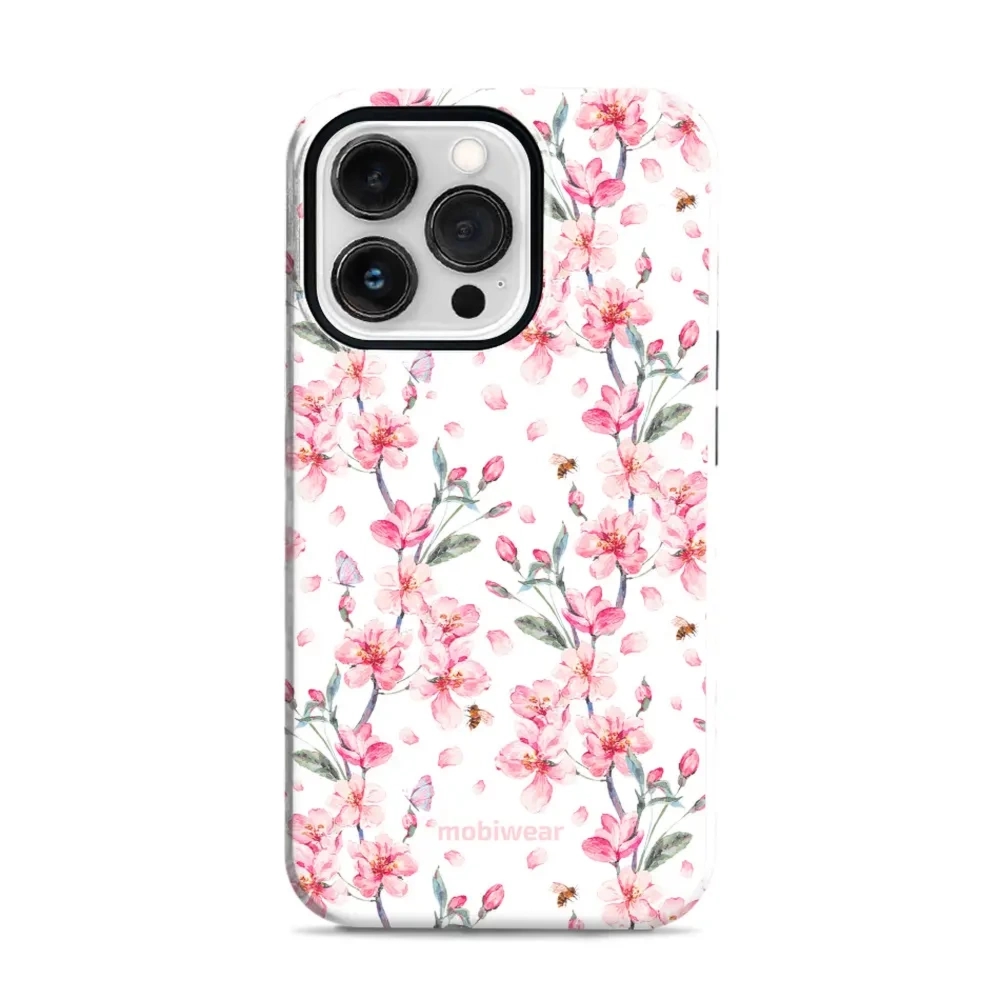 Etui ochronne do iPhone 13 Pro, Mobiwear Elite Pro, japoński bukiet