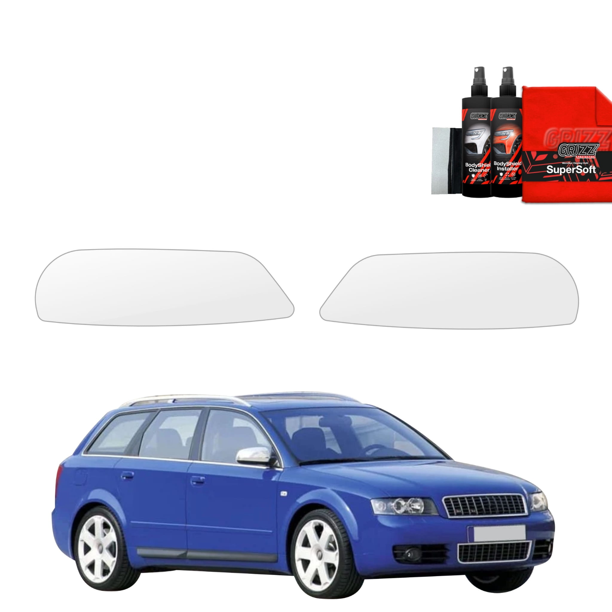 2w1 Folia ochronna na lampy Grizz Protector do Audi A4 B6 Avant (2000-2006)