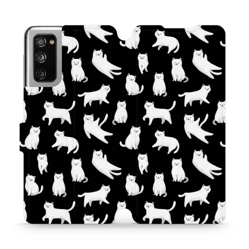 Etui z klapką do Galaxy S20 FE, Mobiwear Book, kotki luna