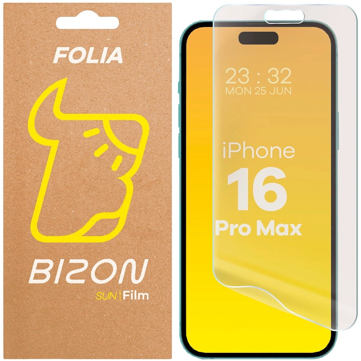 Folia matowa Bizon Film Sun do iPhone 16 Pro Max, 1 sztuka