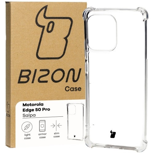 Image of Elastyczne etui Bizon Case Salpa do Motorola Edge 50 Pro, przezroczyste