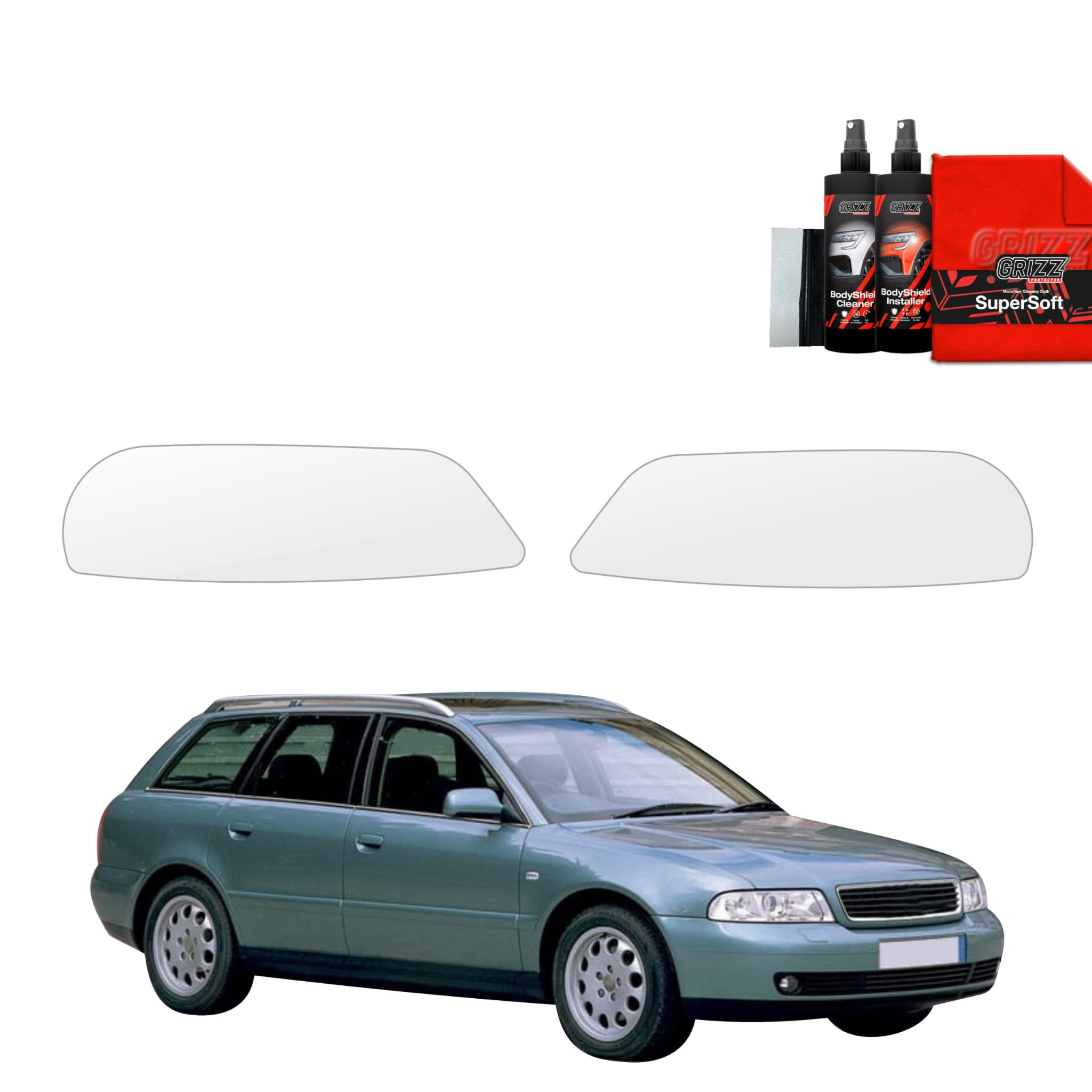 2w1 Folia ochronna na lampy Grizz Protector do Audi A4 B5 Avant (1994-2001)