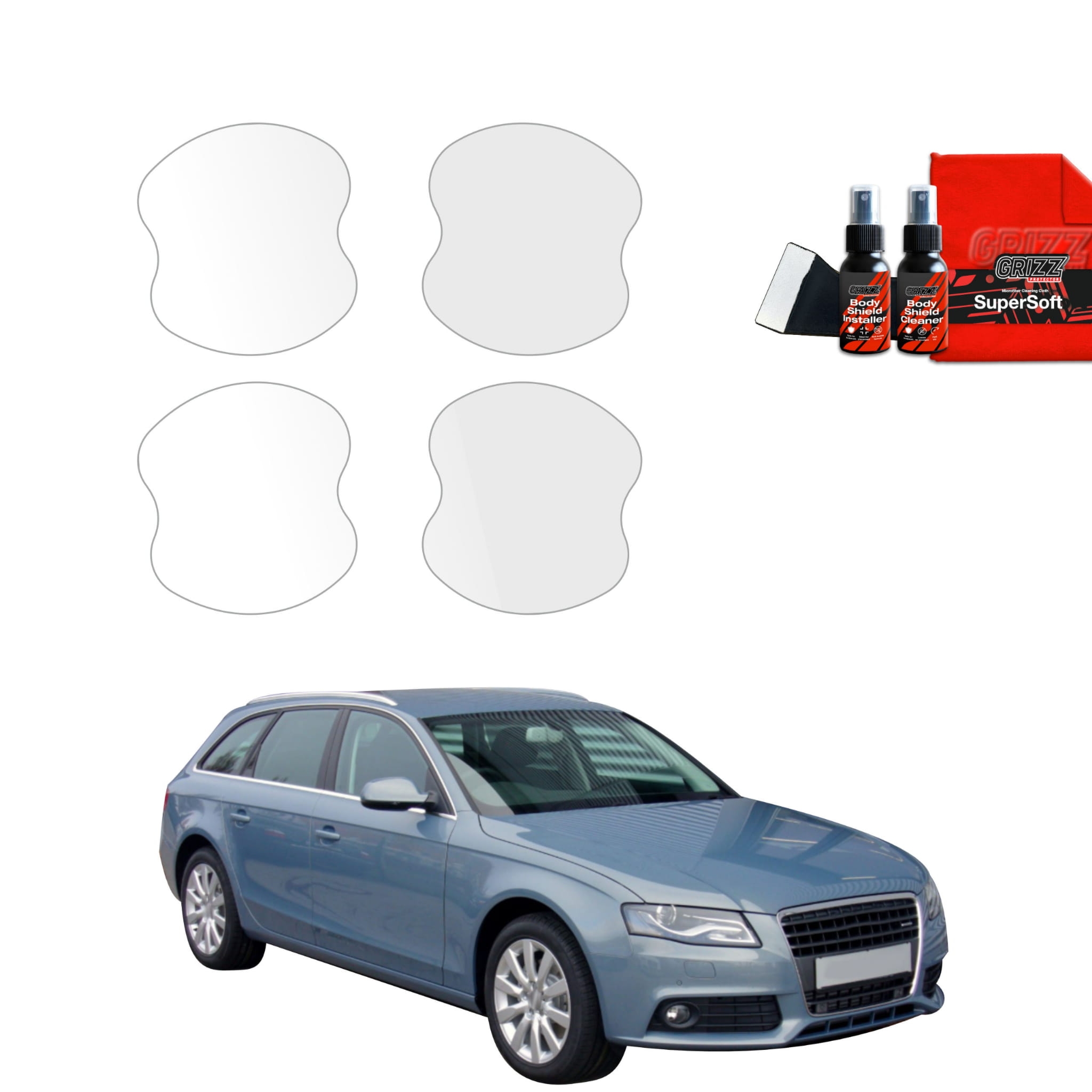 4w1 Folia ochronna pod klamki Grizz Protector do Audi A4 B8 Avant (2007-2011)