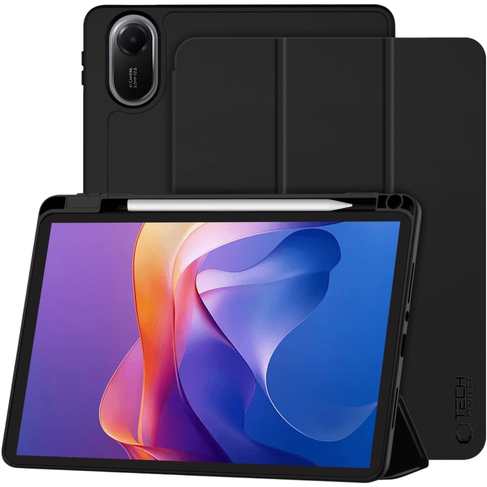 Etui z klapką Tech-Protect SC Pen do Xiaomi Redmi Pad 2, czarne