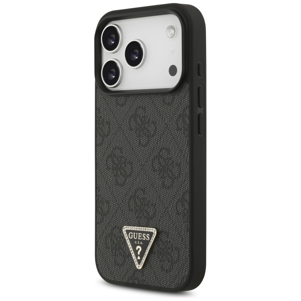 Etui Guess 4G Triangle Logo do iPhone 18 Pro / 17 Pro do MagSafe, czarne