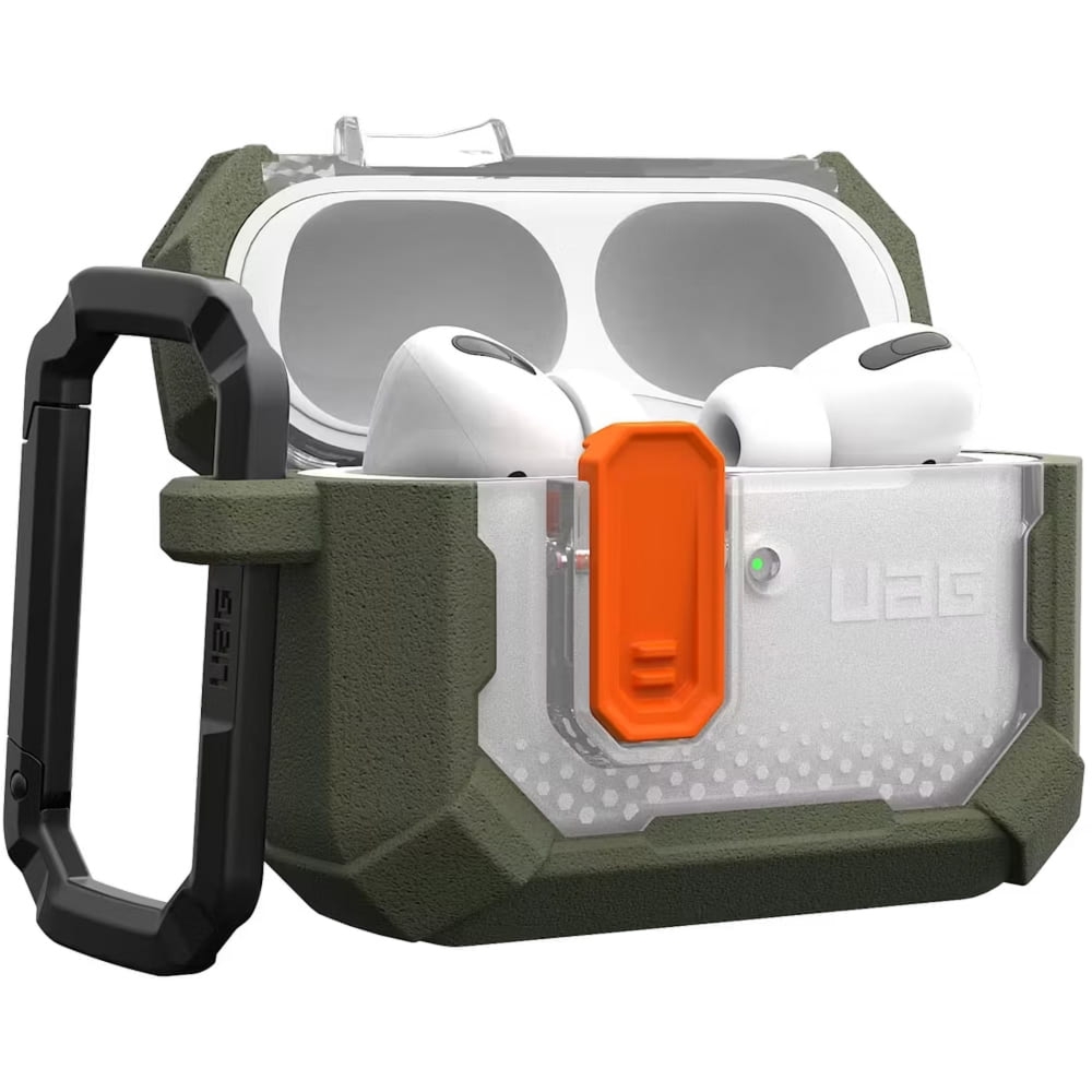Etui pancerne Urban Armor Gear UAG Plasma do Apple AirPods Pro 3, zielono-przezroczyste