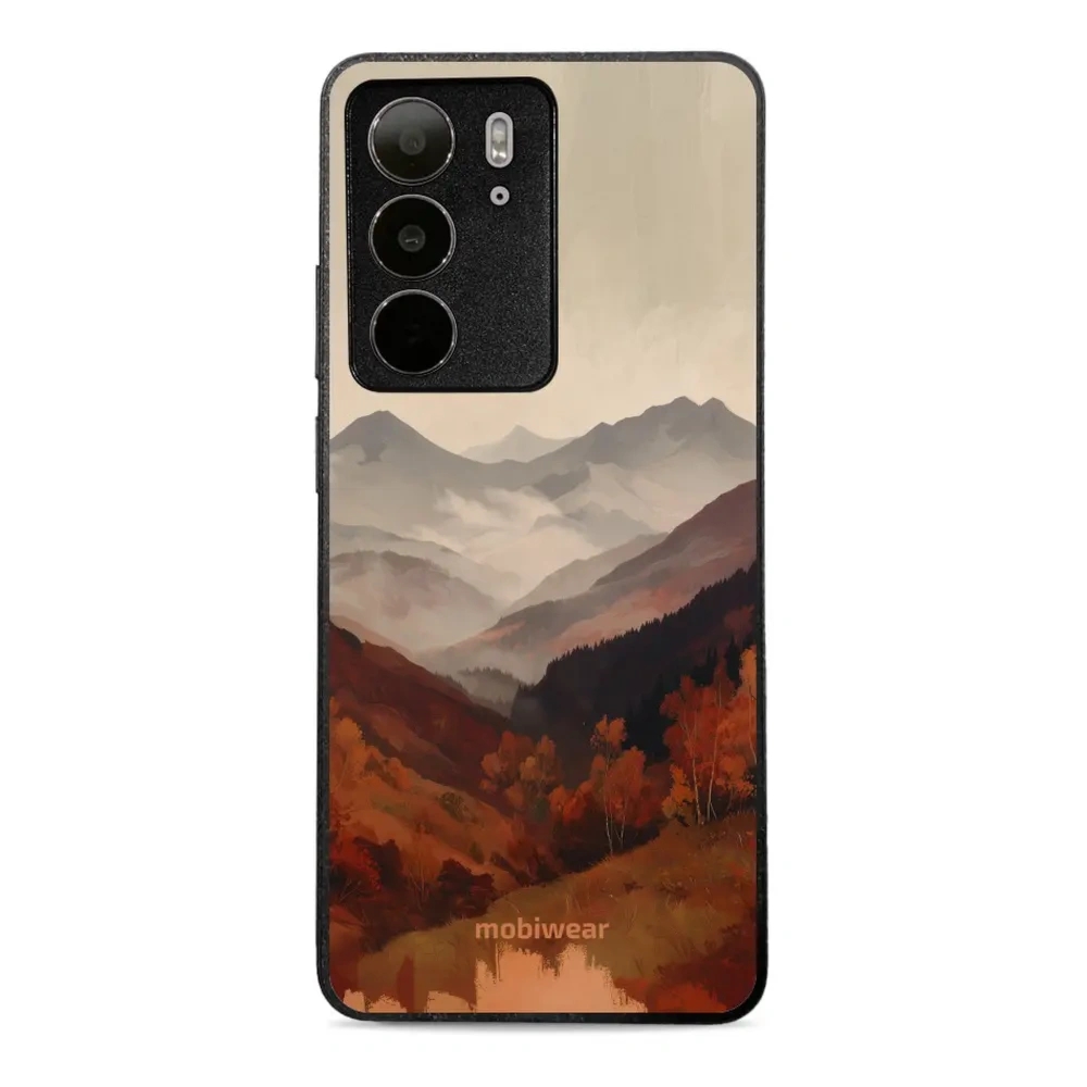 Etui ochronne do realme C75 4G, realme C75 5G, Mobiwear Glossy Case, mglista dolina w górach