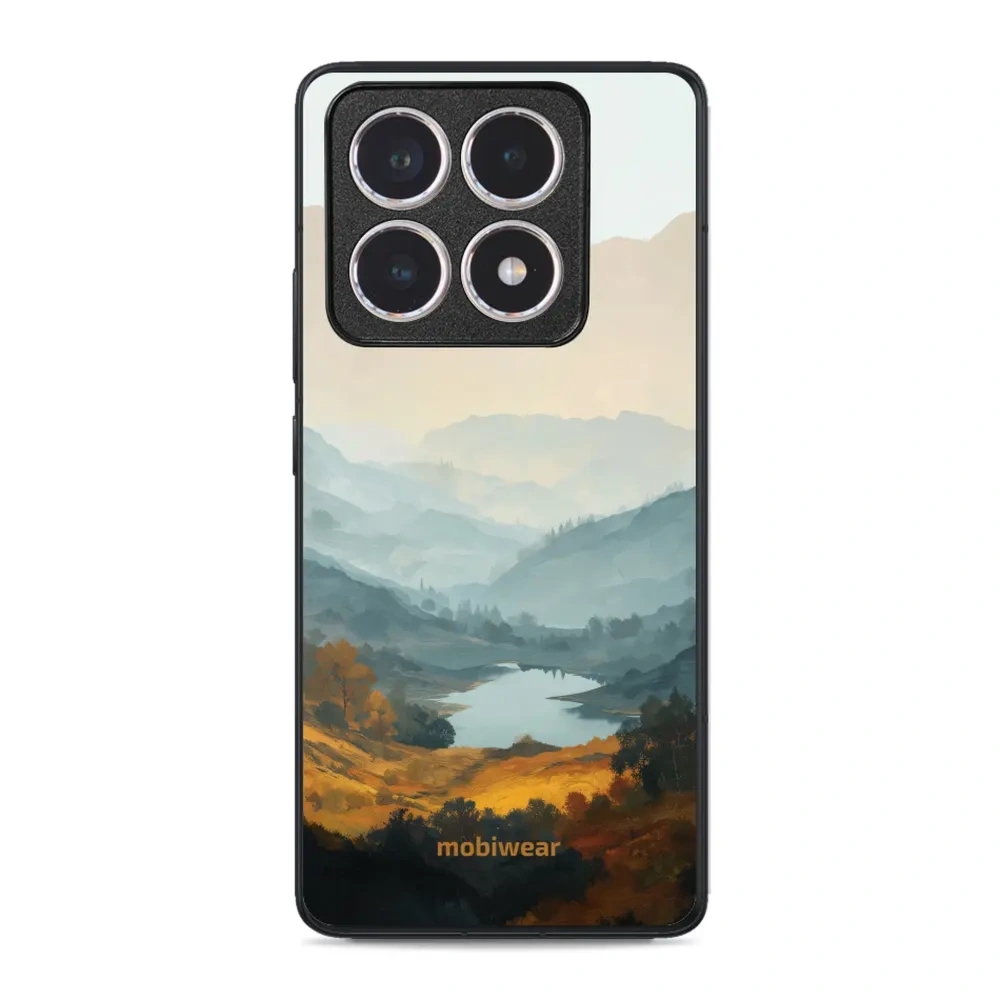 Etui ochronne do Xiaomi 14T, Mobiwear Glossy Case, jezioro w dolinie