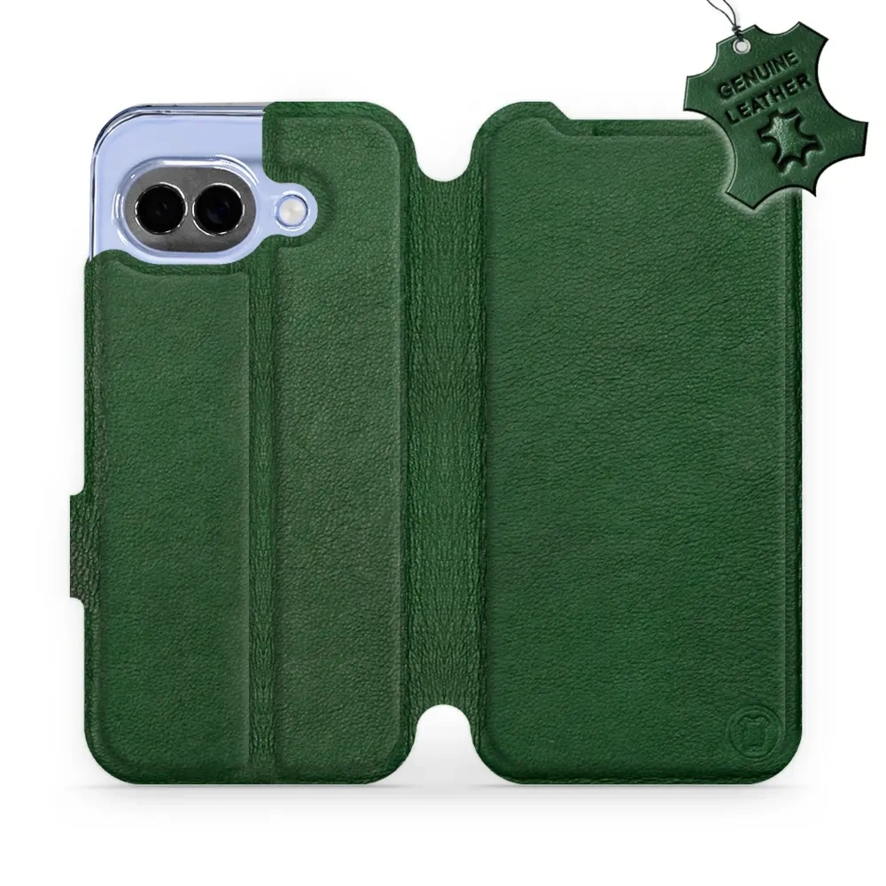 Etui z naturalnej skóry do Google Pixel 10a, Mobiwear Leather, zielone