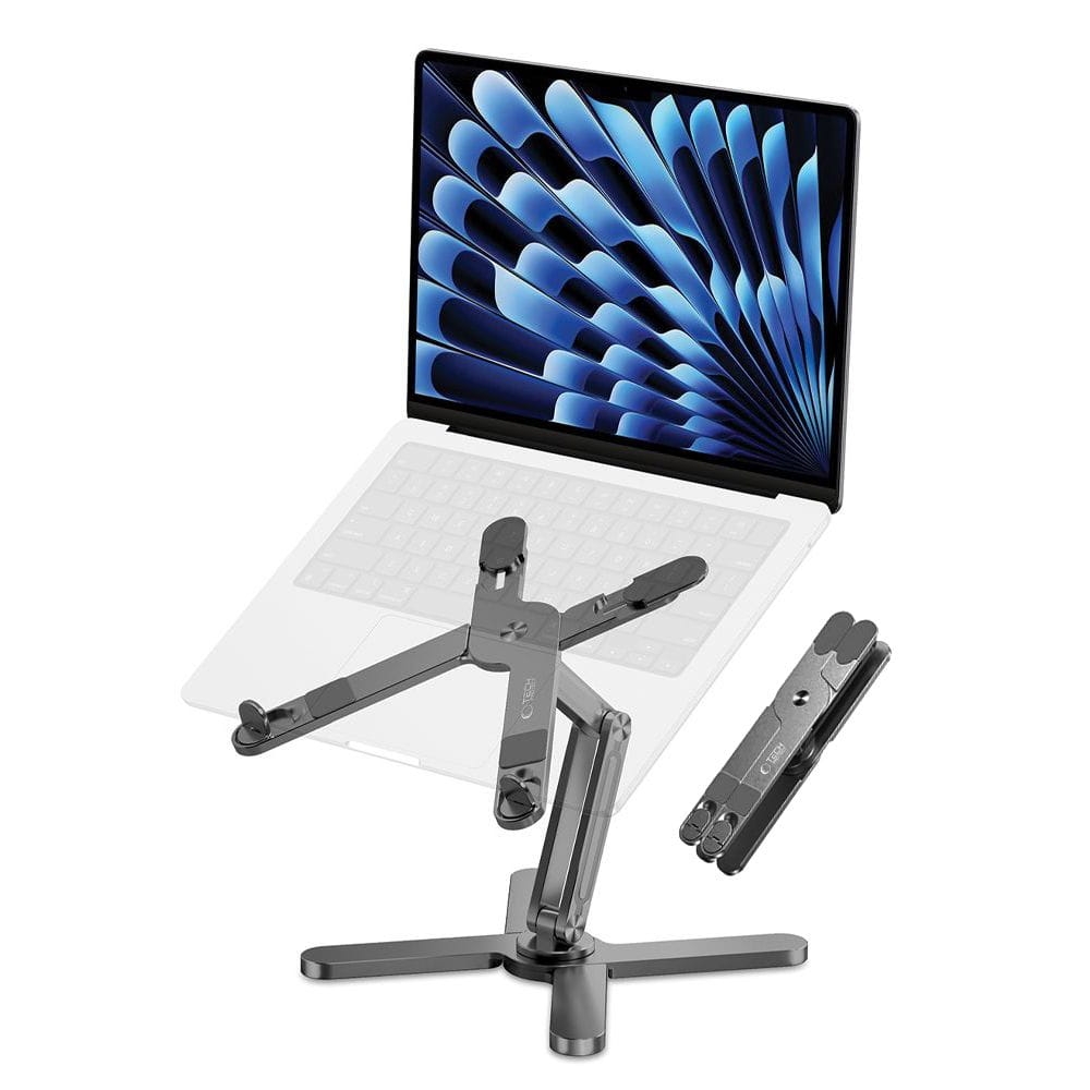 Image of Metalowa podstawka pod laptopa Tech-Protect ULS200, szara