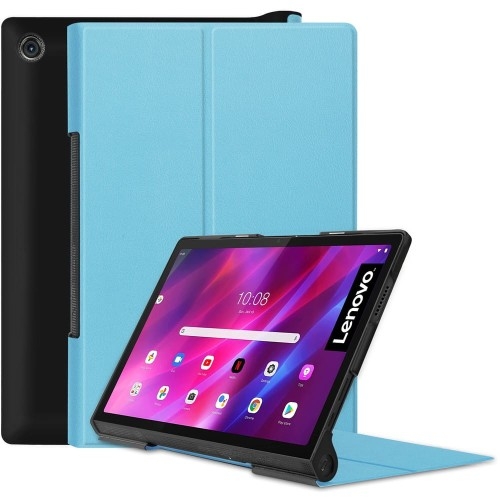 Image of Etui Bizon Case Tab Croc do Lenovo Yoga Tab 11, błękitne