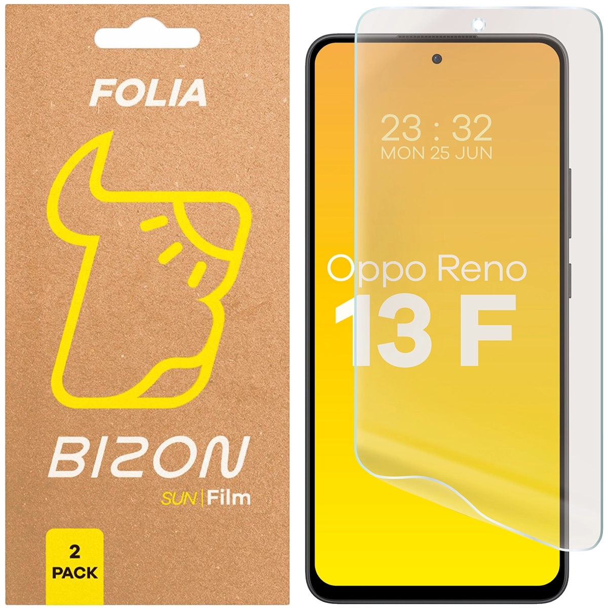 Folia matowa Bizon Film Sun Duo do Oppo Reno13 F, 2 sztuki