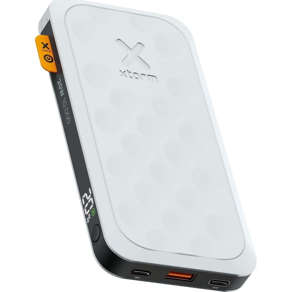Image of Powerbank XTORM Fuel 10 000 mAh, 22.5W, 2x USB-C / 1x USB-A, biało-czarny
