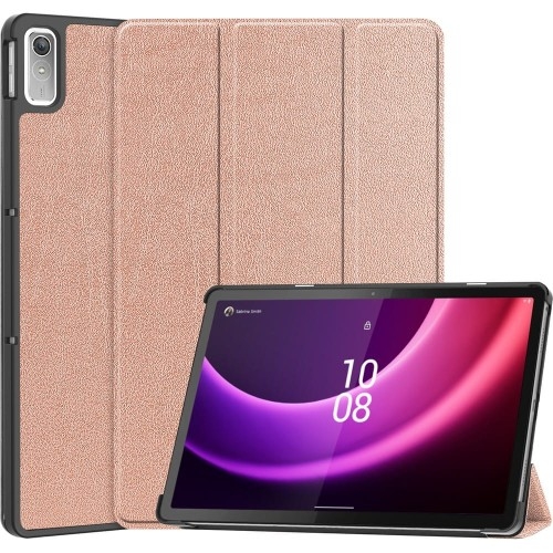 Image of Etui Bizon Case Tab Croc do Lenovo Tab P11 Gen 2 / Xiaoxin Pad Plus 2023, różowozłote