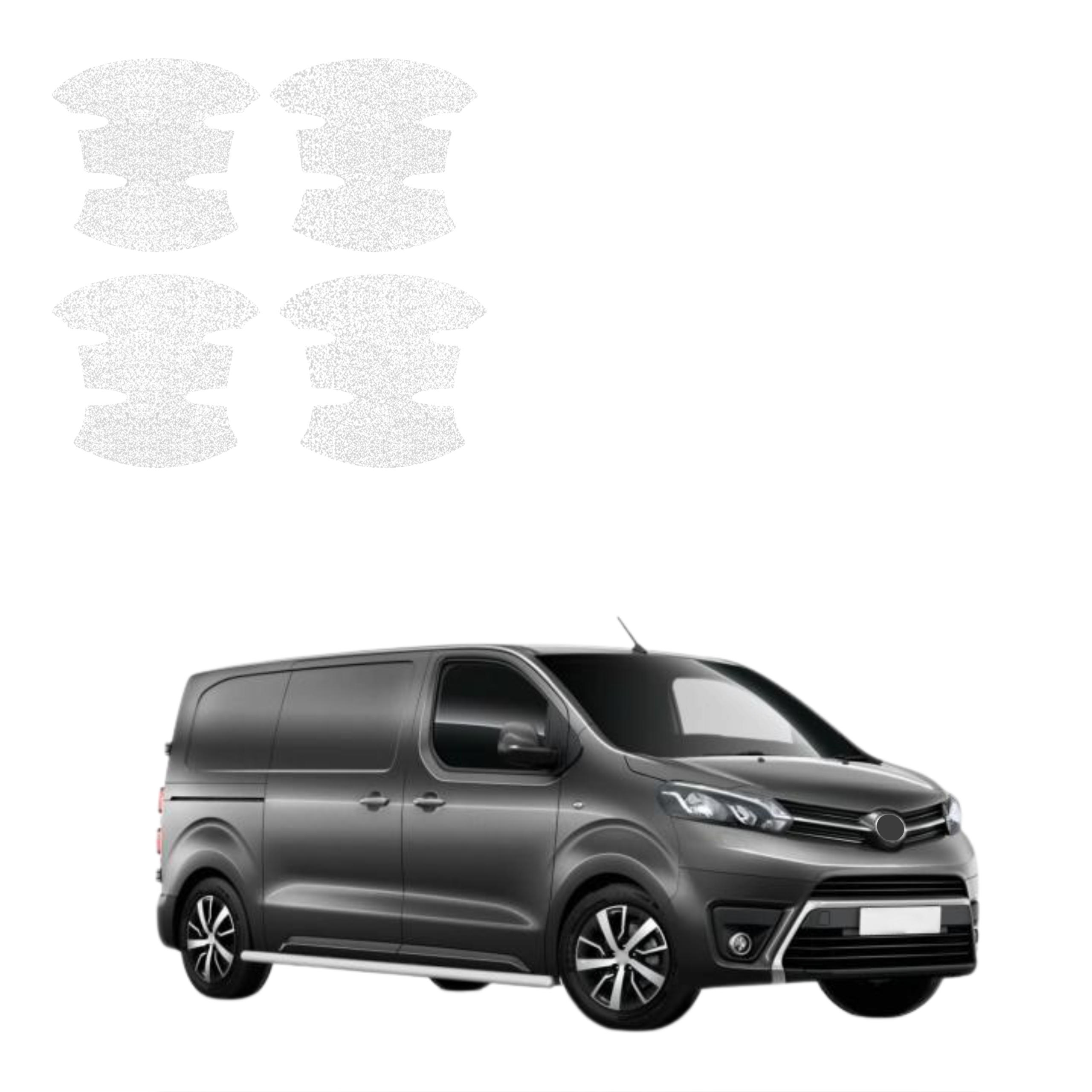 4w1 Biała powłoka techniczna Grizz Protector pod klamki Toyota Proace (2024-2026)