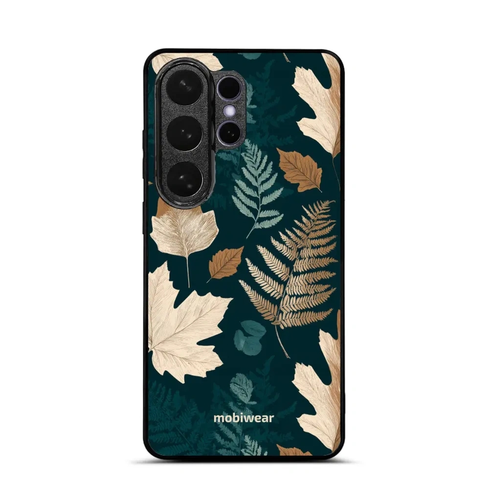 Etui ochronne do Galaxy S26 Ultra, Mobiwear Glossy Case, zielnik z liści i paproci