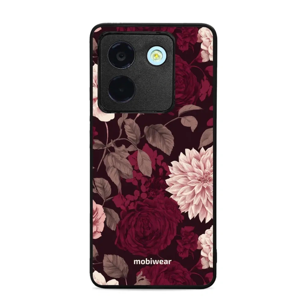 Etui ochronne do Xiaomi POCO M7 Pro 5G, Mobiwear Glossy Case, wino i dalie