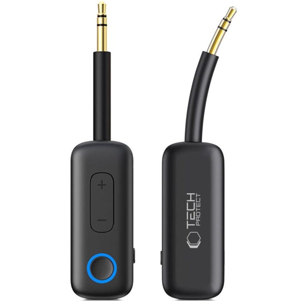 Odbiornik / nadajnik Bluetooth 5.4, AUX 3,5 mm, Tech-Protect Ultraboost AU02, czarny