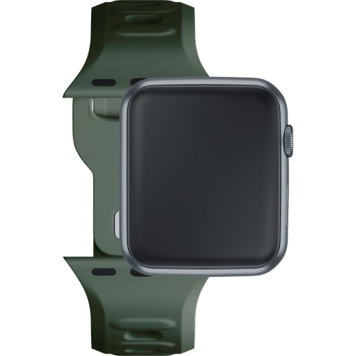 Image of Pasek silikonowy 3mk Silicone Watch Strap do Apple Watch 49/46/45/44 mm, ciemnozielony