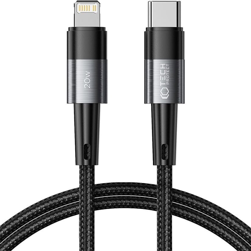 Image of Kabel Tech-Protect UltraBoost USB-C do Lightning 3A 20W 1m, szary