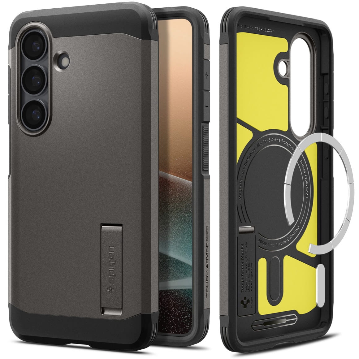 Etui Spigen Tough Armor Mag do MagSafe do Galaxy S26 Plus, szare