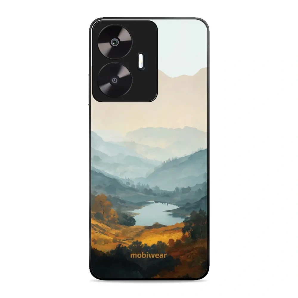Etui ochronne do realme C55, Mobiwear Glossy Case, jezioro w dolinie