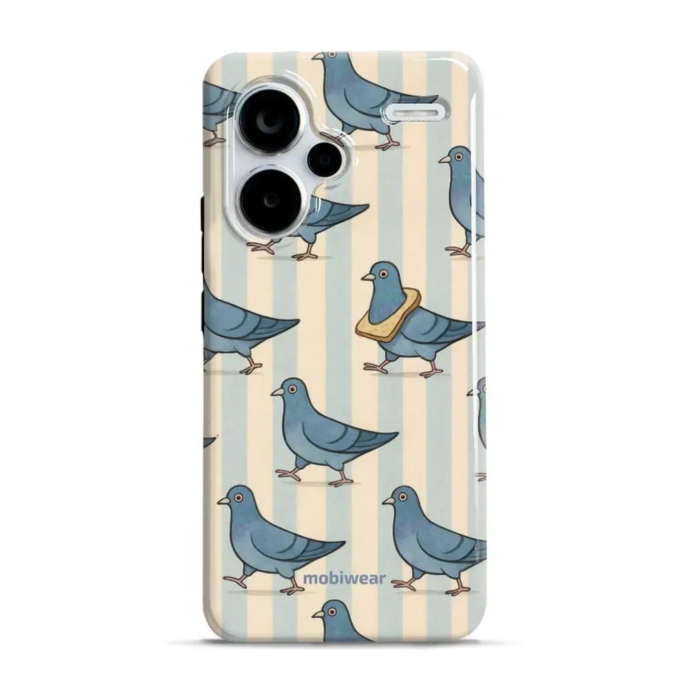Etui ochronne do Xiaomi Redmi Note 13 Pro Plus 5G, Mobiwear Elite Pro, błękitne gołębie