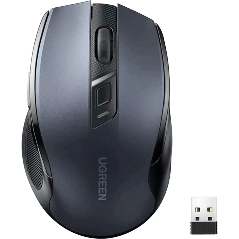 Myszka bezprzewodowa Ugreen MU006, Bluetooth 5.0, 2.4GHz USB-A, 4K DPI, czarna