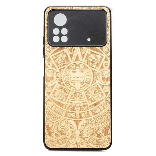 Image of Drewniane etui do Xiaomi Poco X4 Pro 5G, Bewood Kalendarz Aztecki Aniegre