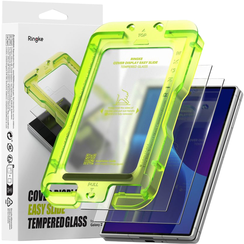 OUTLET: Szkło hartowane na ekran z aplikatorem Ringke Cover Display Easy Slide 2-Pack do Galaxy Z Fold8, 2 sztuki