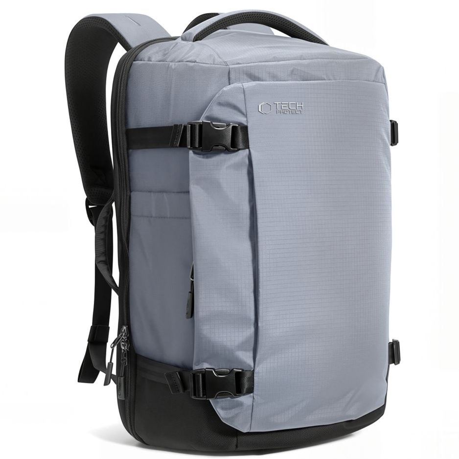 Plecak podróżny z miejscem na laptopa, 24L, Tech-Protect Defender S70, szary