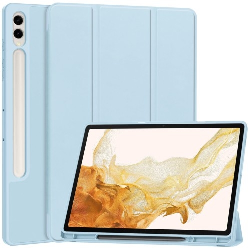 Image of Etui Bizon Case Tab Lizard do Galaxy Tab S10 / S9 Plus, błękitne