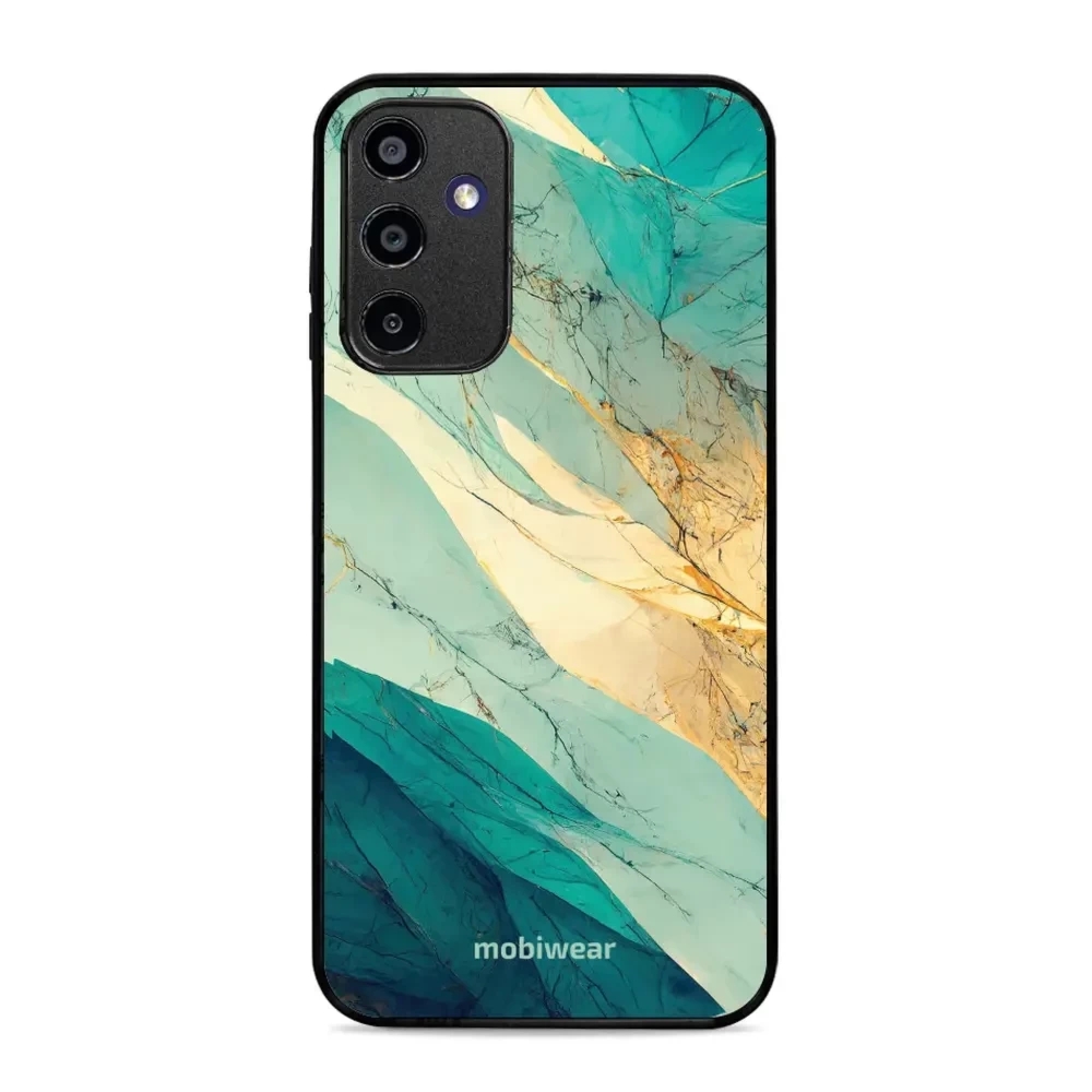 Etui ochronne do Galaxy A15 4G, Mobiwear Glossy Case, turkusowy marmur
