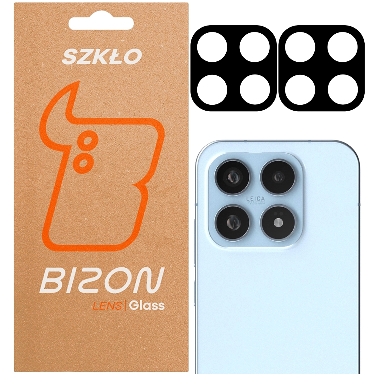 Szkło na aparat Bizon Glass Lens do Xiaomi 17, 2 sztuki