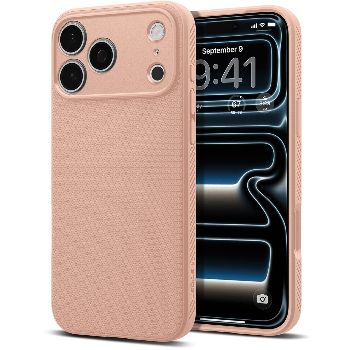 Etui Spigen Liquid Air do iPhone 17 Pro Max, brązowe