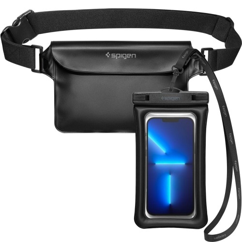 Image of Etui wodoszczelne + saszetka Spigen A621 Waterproof Case + Bag, czarne