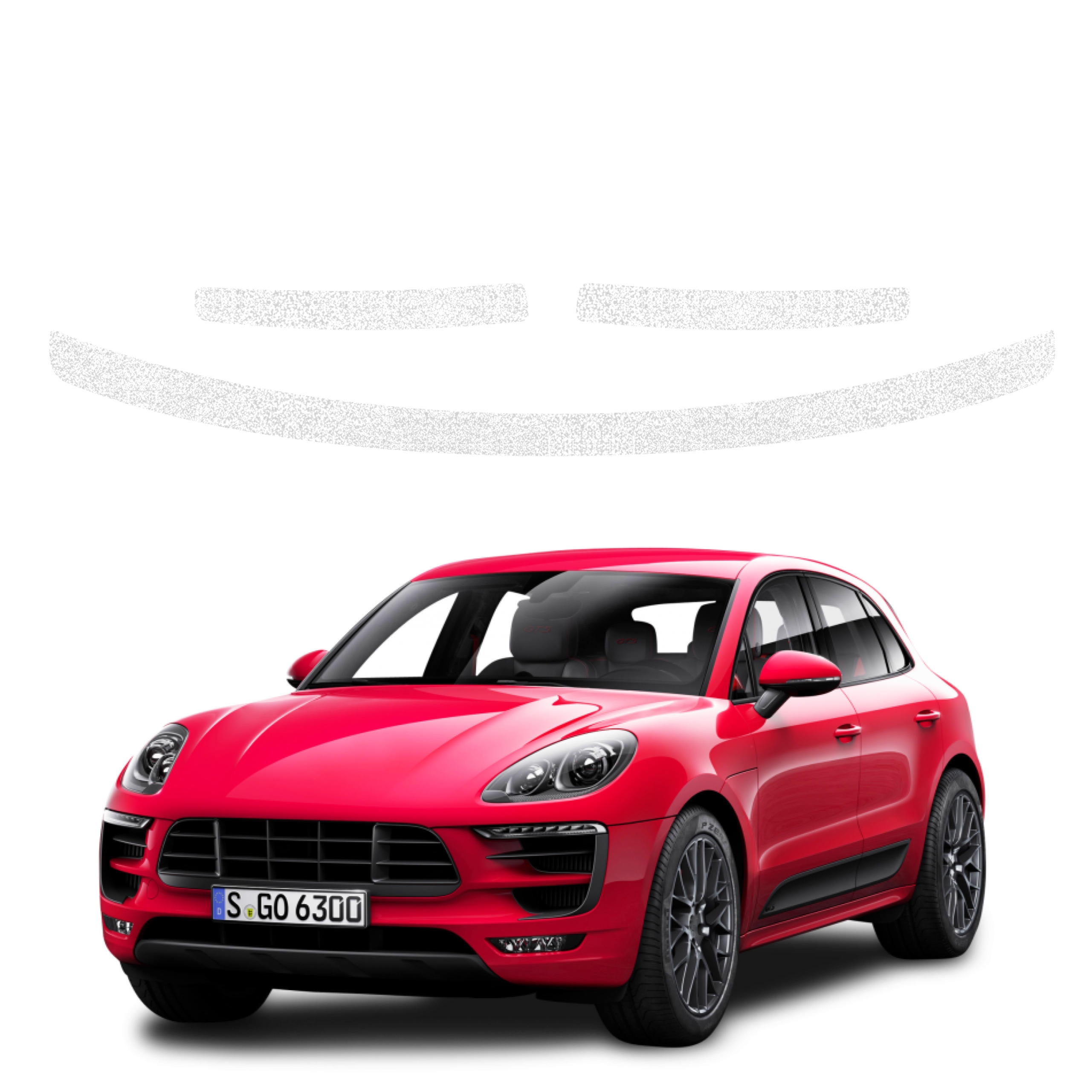 3w1 Biała powłoka techniczna Grizz Protector na próg bagażnika Porsche Macan GTS (2021-2024)
