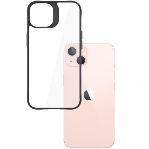 Image of Etui 3mk Satin Armor Case+ do iPhone 14, przezroczyste z czarną ramką