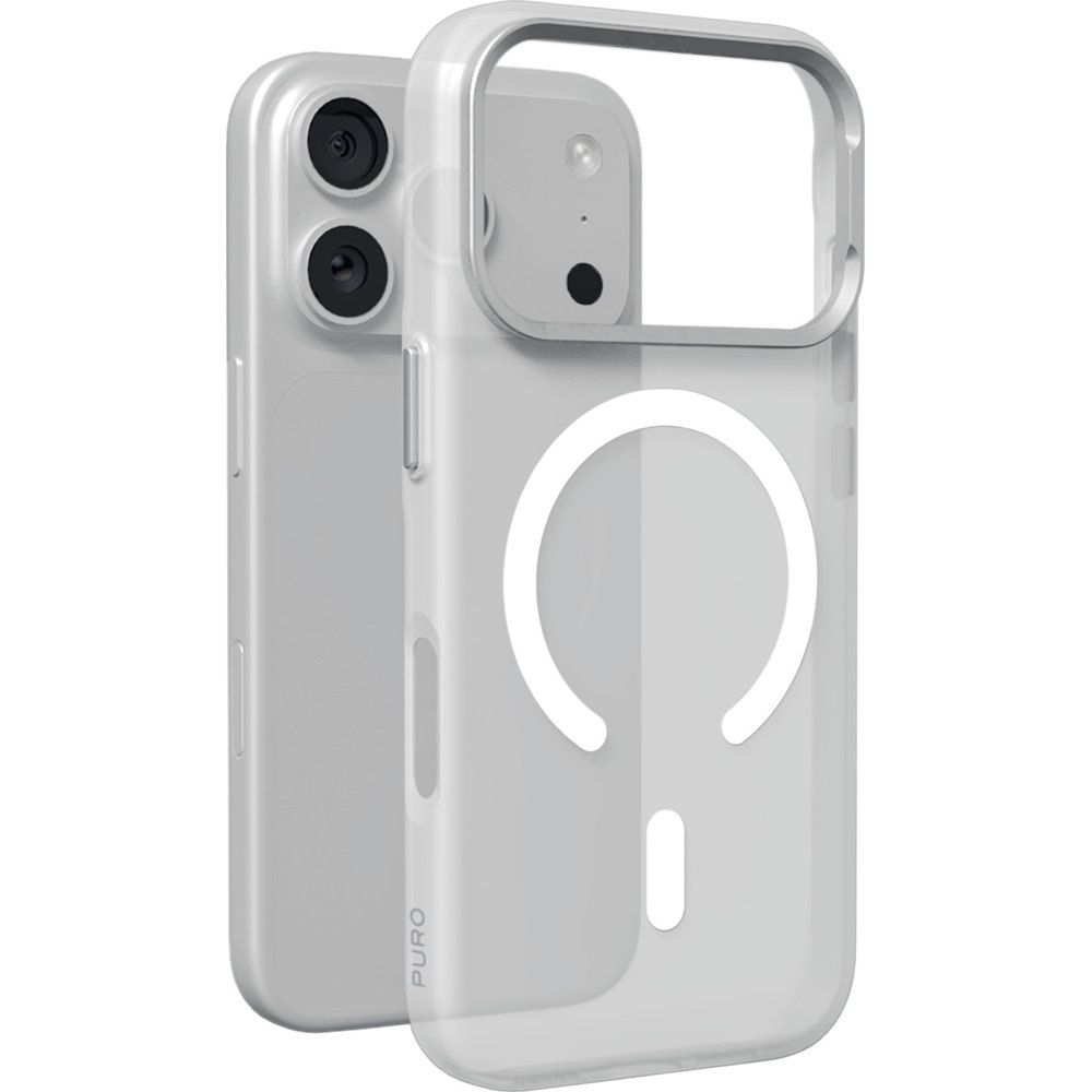 Etui do iPhone 18 Pro Max / 17 Pro Max, Puro Lightfeel do MagSafe, lekkie, białe