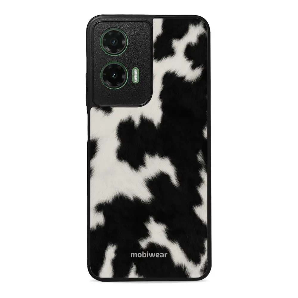 Etui ochronne do Motorola Moto G35 5G, Mobiwear Glossy Case, krowie futerko