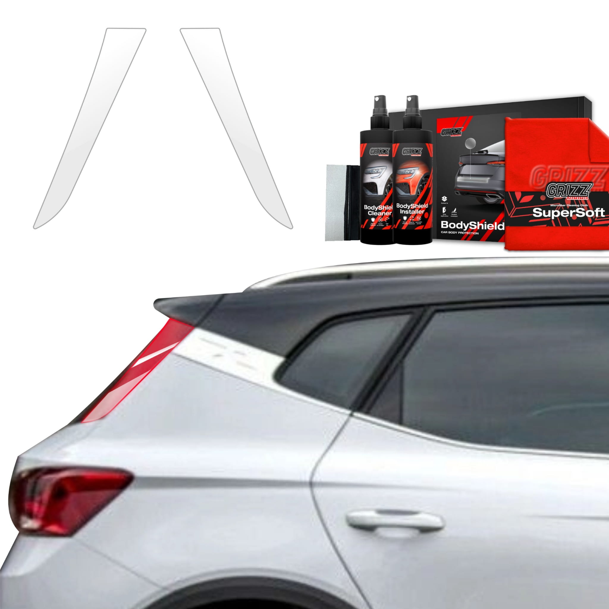 2w1 Folia ochronna Grizz Protector na słupki do Seat Arona (2021-2026)