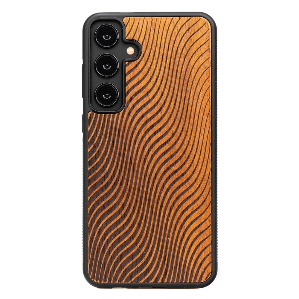 Image of Drewniane etui do Galaxy S25 Plus, Bewood Fale Merbau