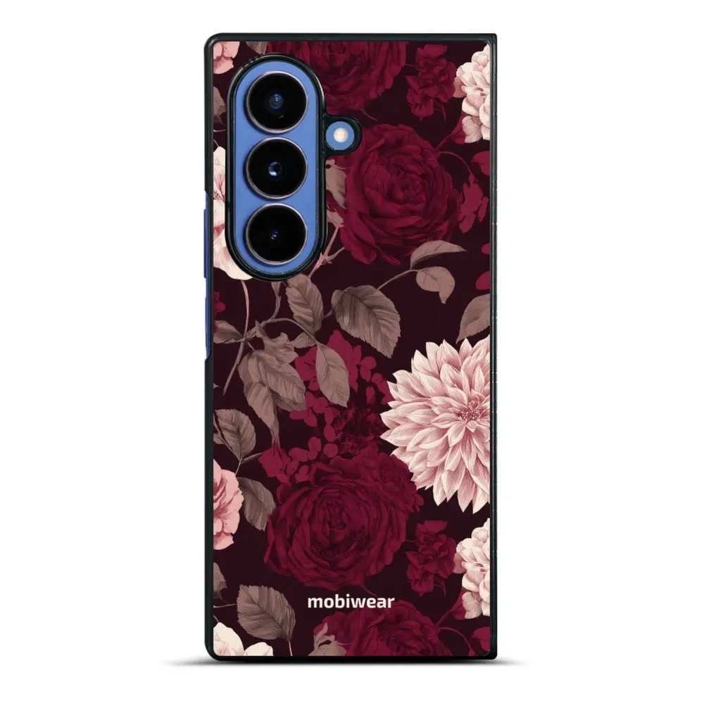 Etui ochronne do Galaxy Z Fold7, Mobiwear Glossy Case, wino i dalie