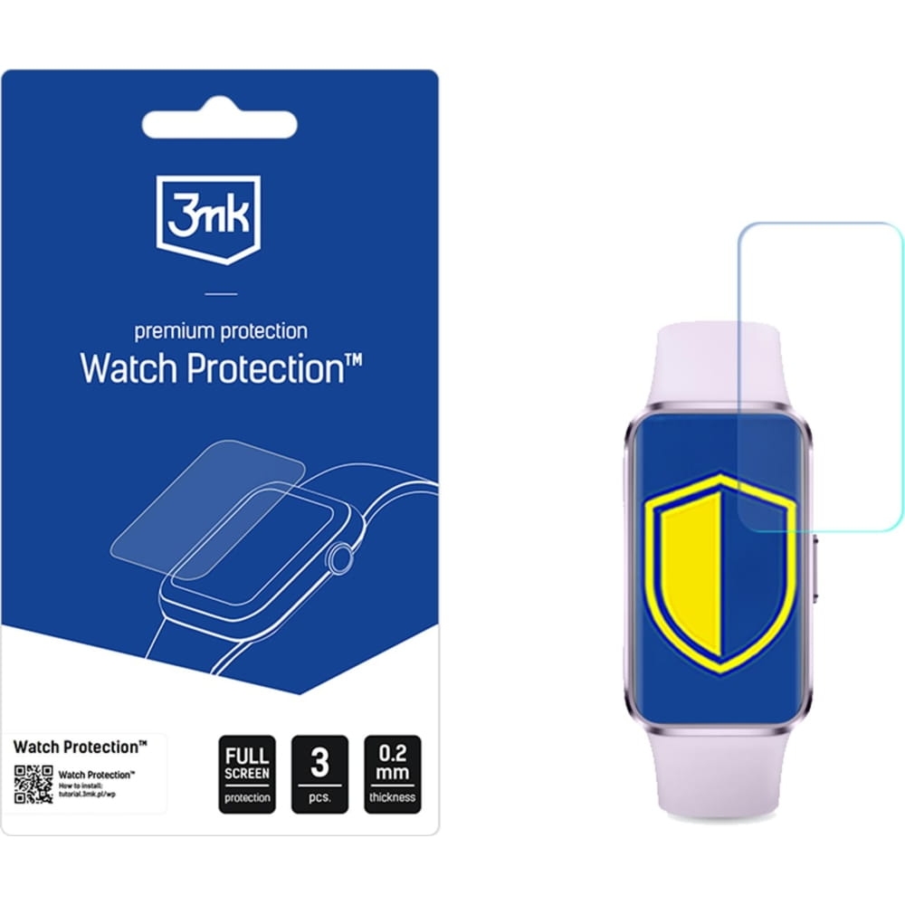 Image of Folia ochronna 3mk Watch Protection ARC do Huawei Band 10, 3 sztuki