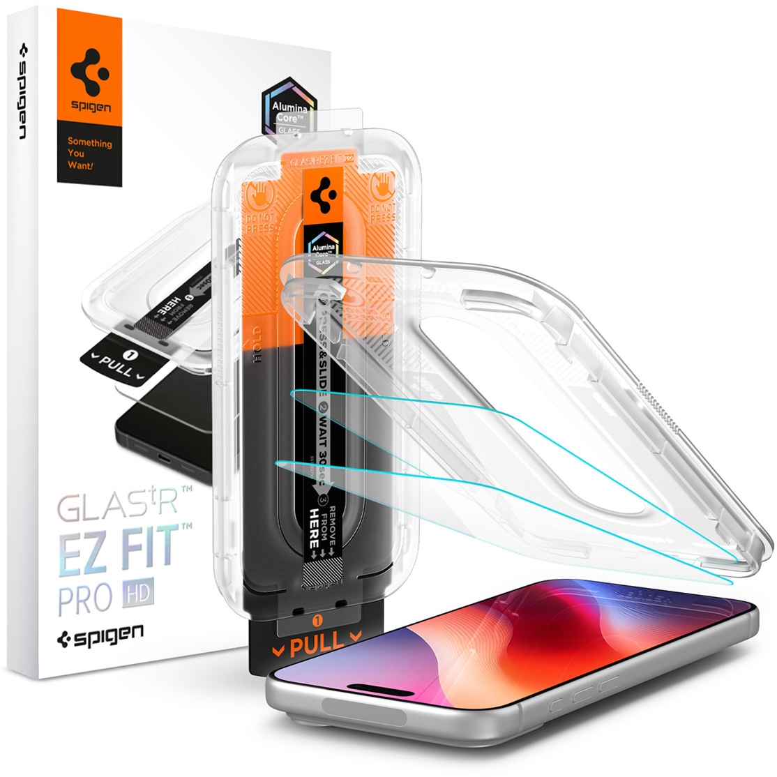 Szkło do etui + Aplikator Spigen Glas.tR EZ Fit Pro 2-Pack (AC) do iPhone 18 Pro Max / 17 Pro Max / 16 Pro Max