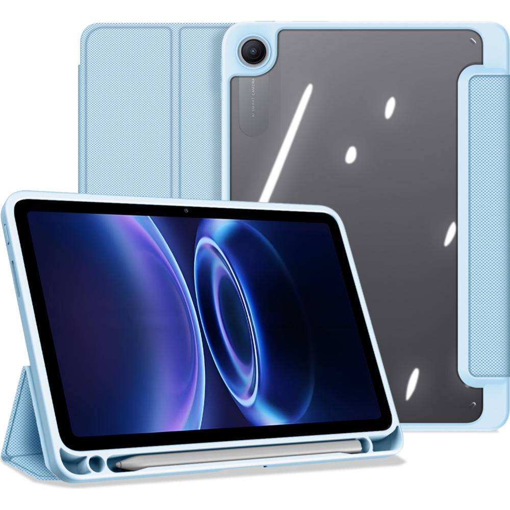 Etui z klapką Dux Ducis Toby do Redmi Pad 2 / Poco Pad C1,niebieskie