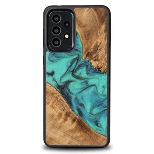 Image of Drewniane etui do Galaxy A33 5G, Bewood Unique Turquoise