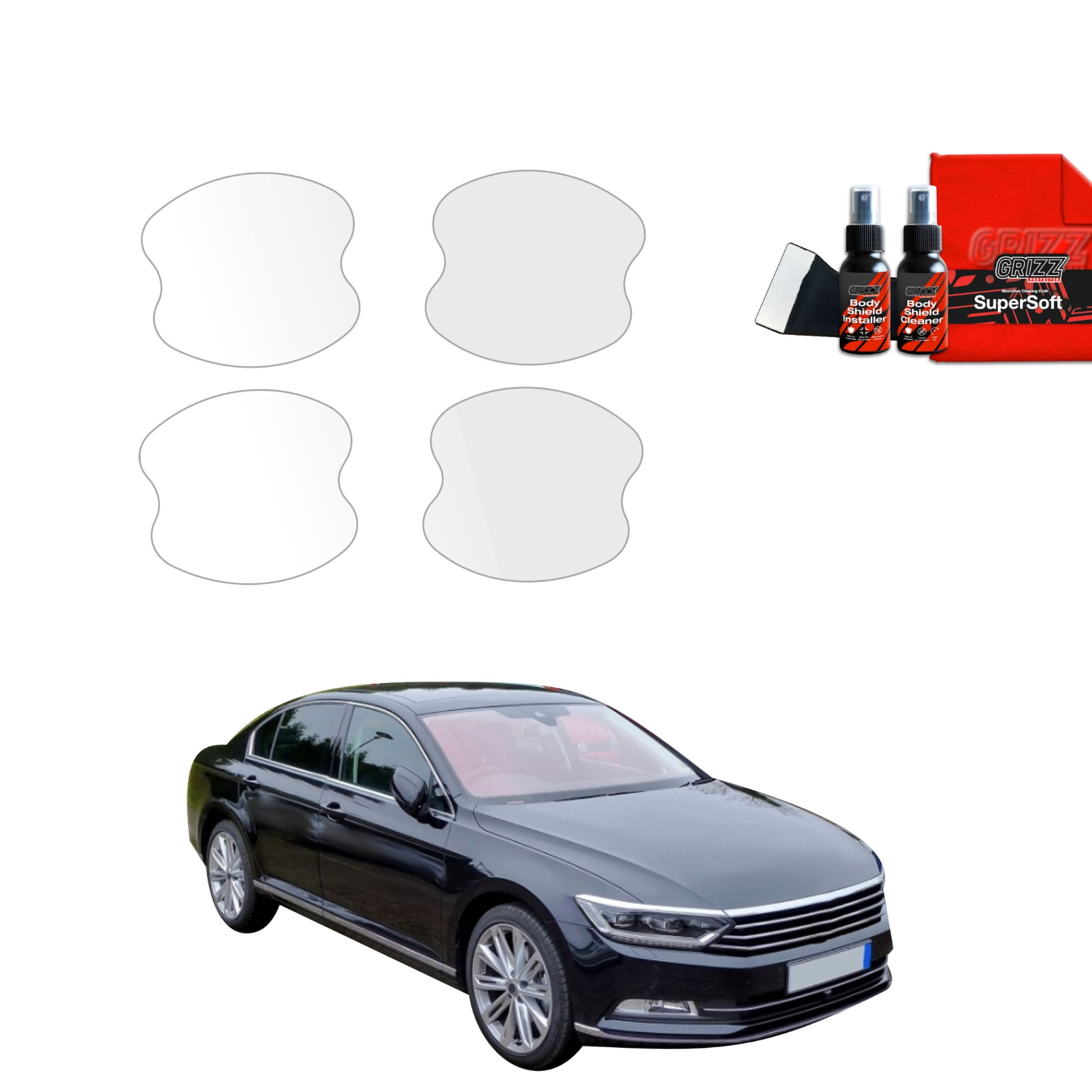 4w1 Folia ochronna pod klamki Grizz Protector do Volkswagen Passat B8 Sedan (2014-2022)