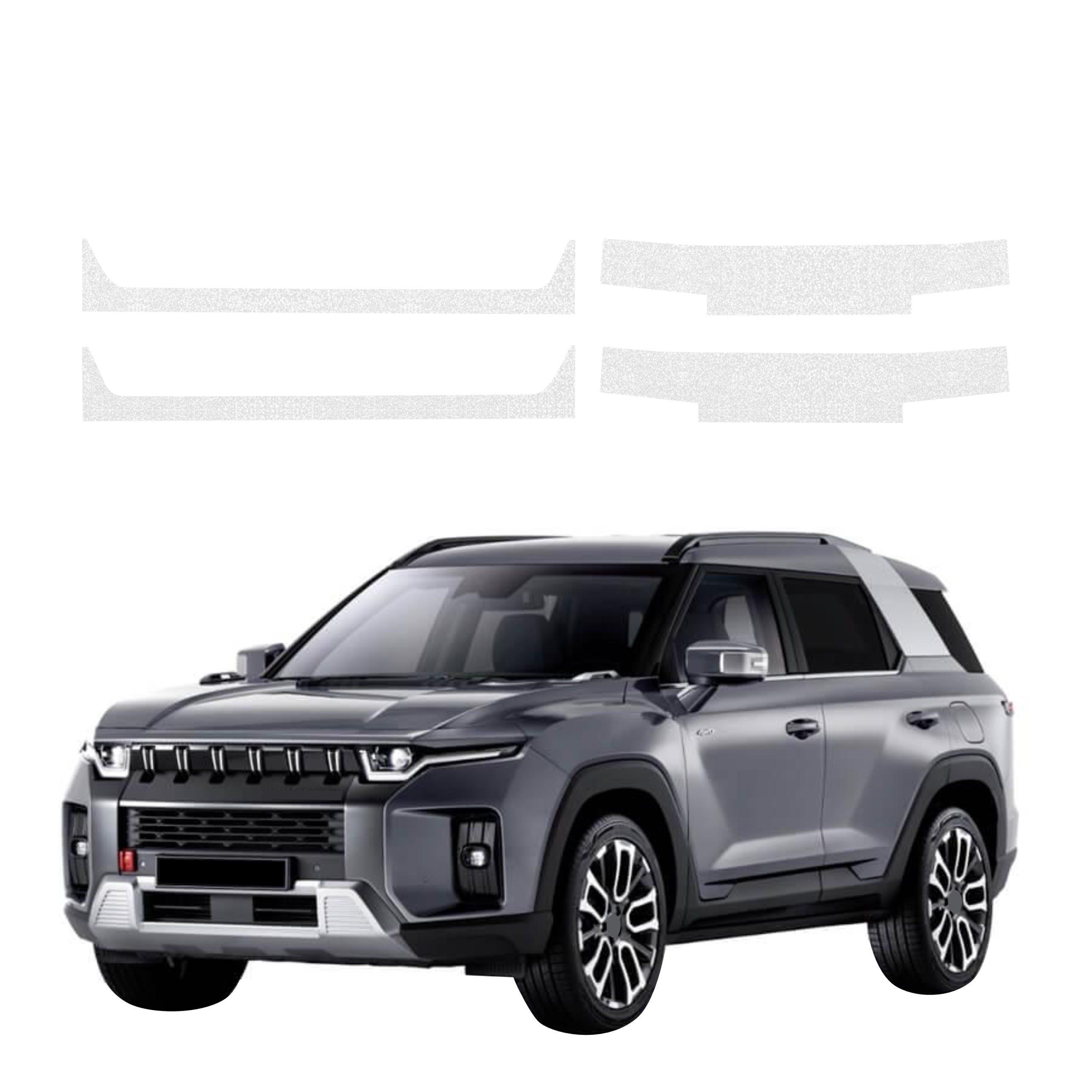 4w1 Biała powłoka techniczna Grizz Protector na progi SsangYong Torres (2024-2026)